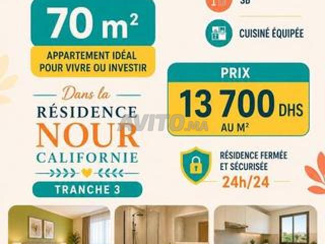 Appartement 70 m2 californie