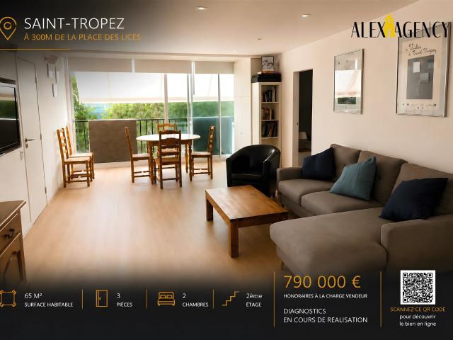 Appartement 70m2 2 chambres Saint Tropez 65m² Saint Tropez