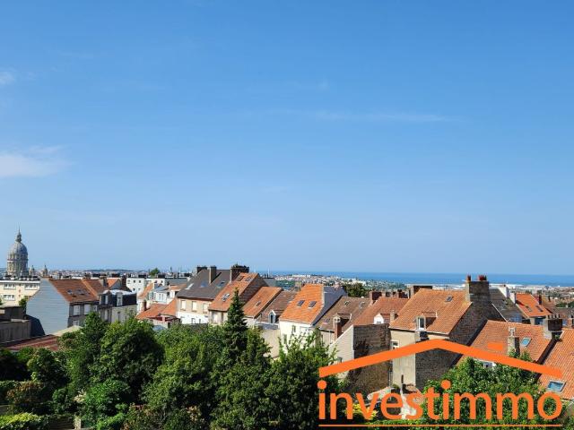 Appartement 77m2 2 chambres vue cathédrale garage Boulogne sur mer