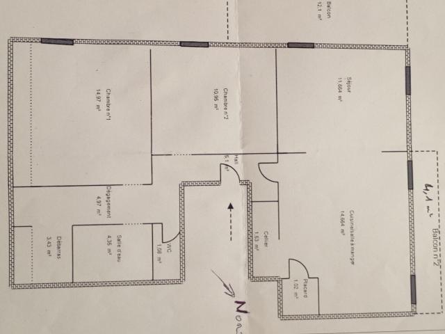 Appartement 74 m2 Grasse