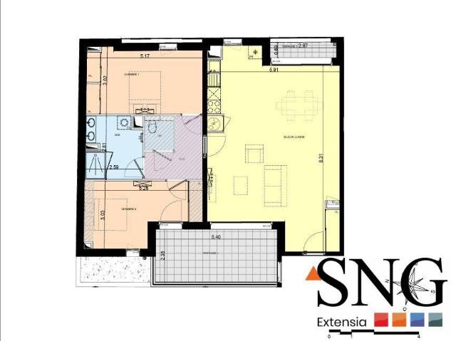 Appartement 87 m2 Montpellier