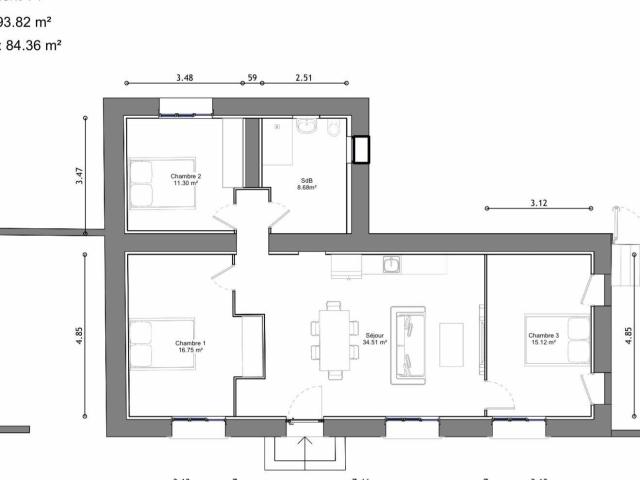 Appartement 85 m2 Auxonne