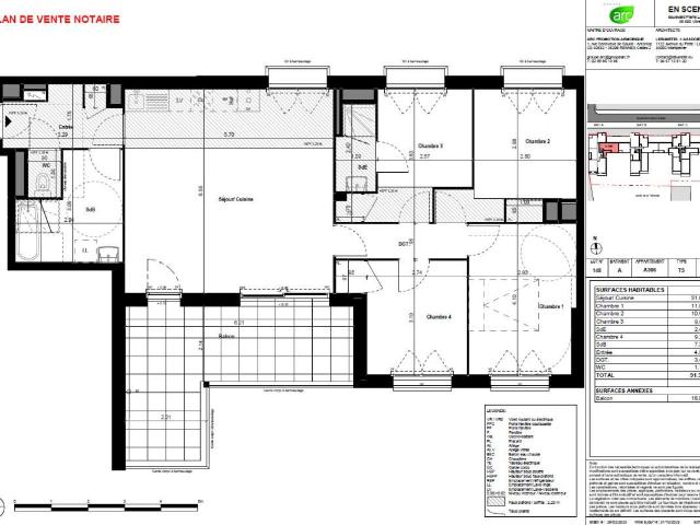 Appartement, 91 m² à louer à Vitré 35500