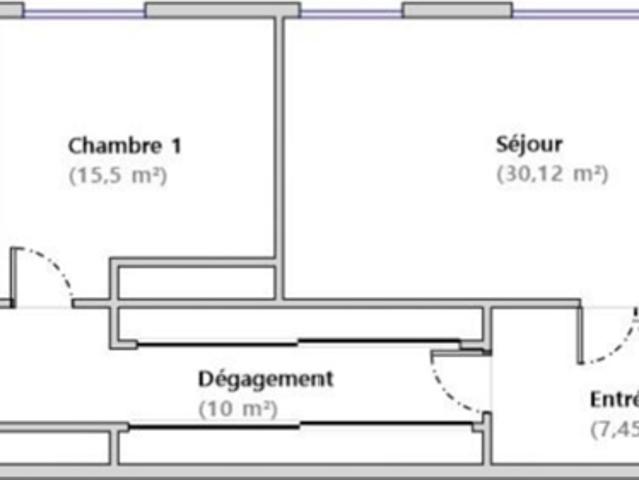 Appartement 96 m2 4 pièces