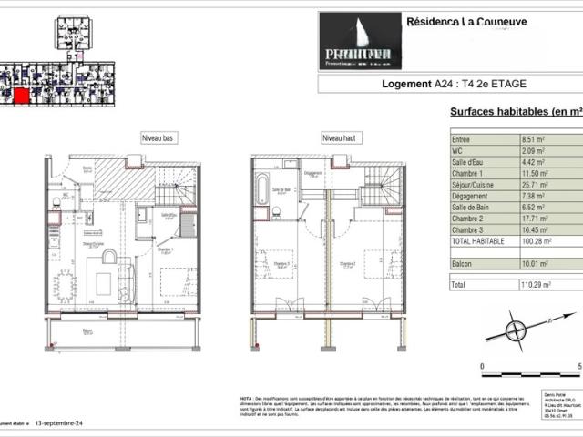 Appartement 100 m2 4 pièces