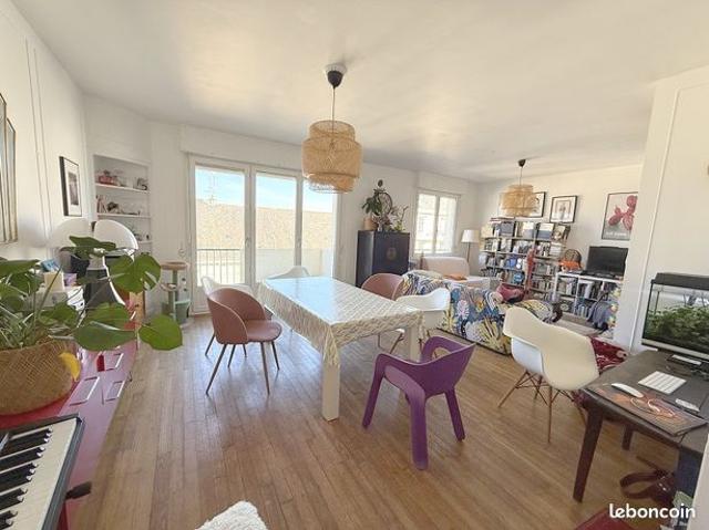 Appartement 107 m² St Hélier Gare 3 ch garage cave ascenseur