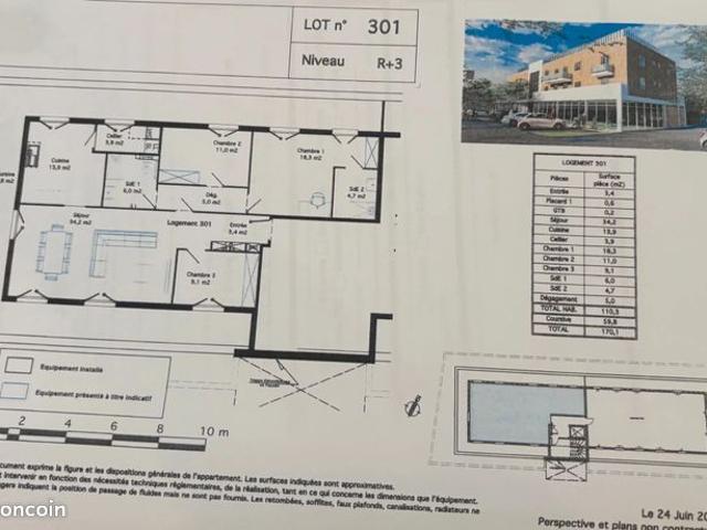 Appartement 110 m² Fouilloy