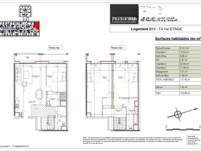 Appartement 117 m2 4 pièces