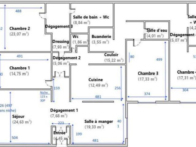 Appartement 198 m2 Paris 7ème