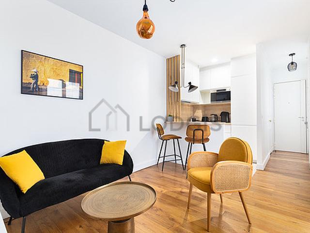 Appartement 1 chambre meublé avec cheminée Auteuil Paris 16°