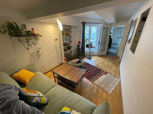Appartement 1 chambre meublé avec cheminée Gare de l'Est Paris 10°