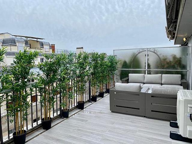 Appartement 1 chambre meublé avec terrasse, ascenseur et concierge Victor Hugo Paris 16°