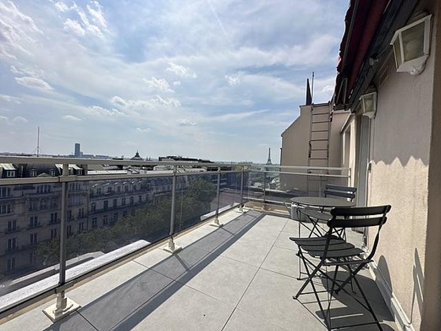 Appartement 1 chambre meublé avec terrasse et ascenseur Opéra Paris 9°
