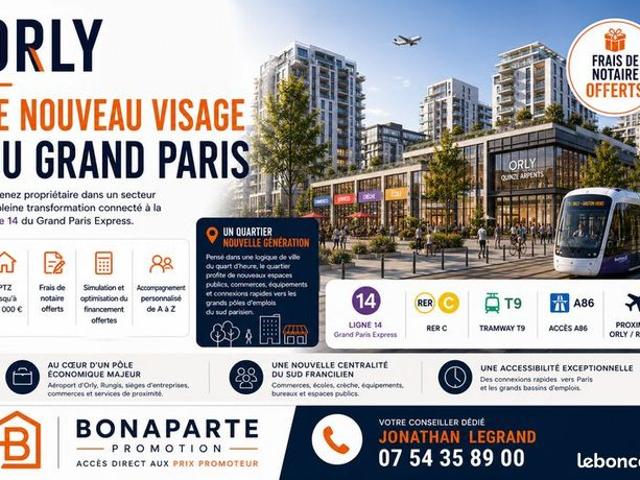 Appartement 1 pièce Orly Grand Paris