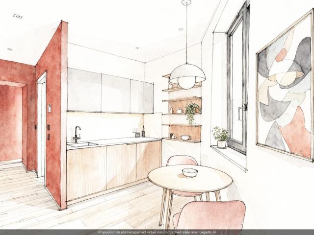 Appartement 1 pièce 17 m²