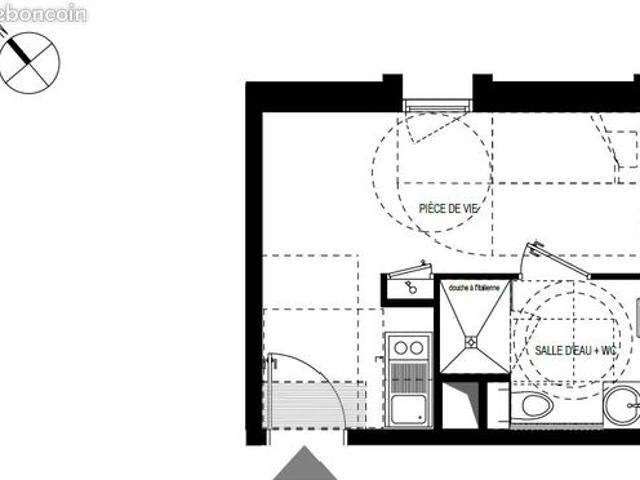Appartement 1 pièce 17 m²