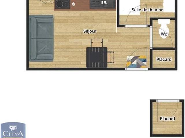 Appartement 1 pièce 17 m²
