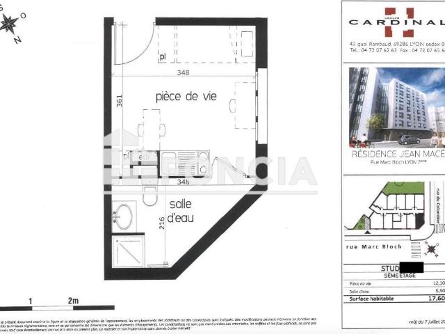 Appartement 1 pièce 17 m²