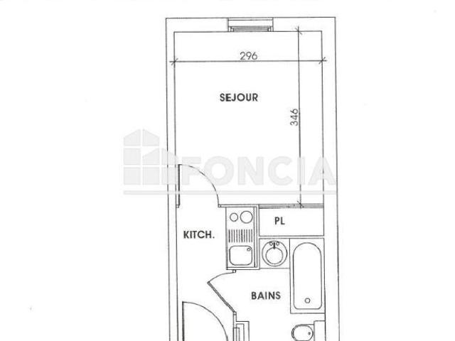 Appartement 1 pièce 18 m²