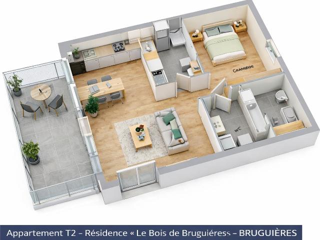 Appartement 1 pièce 18 m²