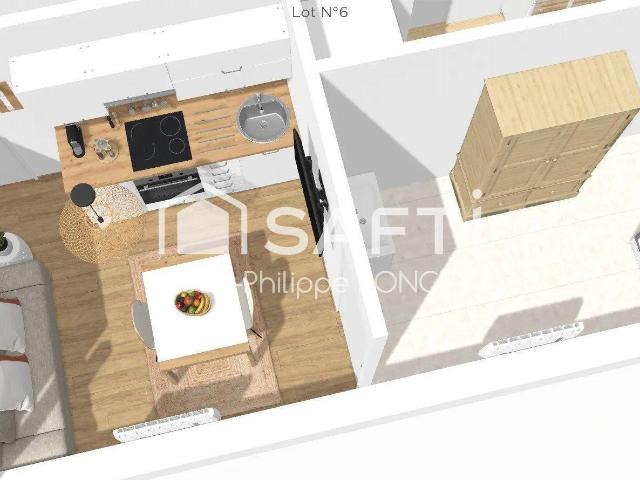 Appartement 1 pièce 17 m²