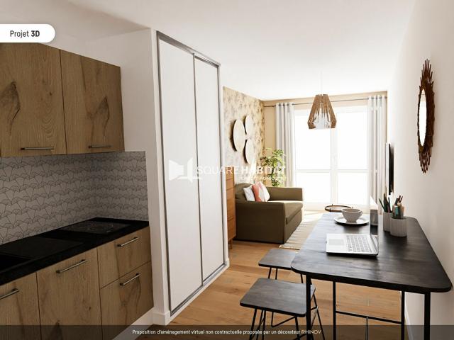 Appartement 1 pièce 19 m²