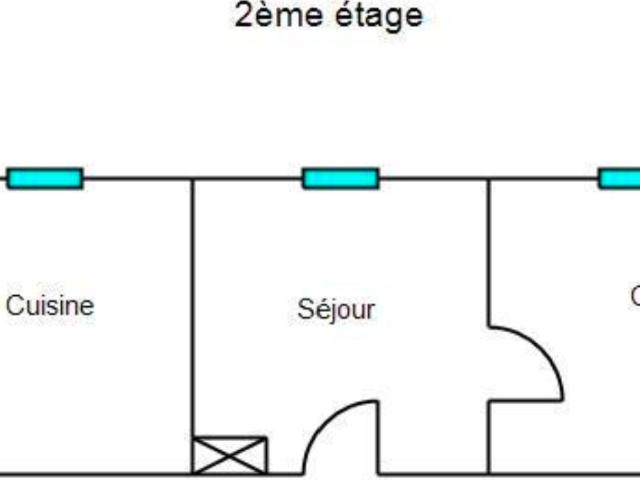 Appartement 1 pièce 19 m²