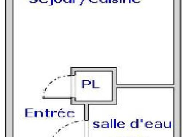 Appartement 1 pièce 19 m²