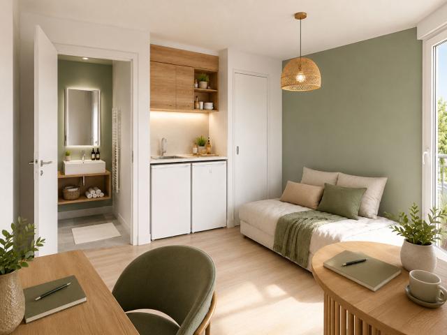Appartement 1 pièce 19 m²
