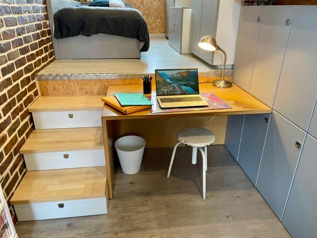 Appartement 1 pièce, 19 m² à louer à Lambersart 59130
