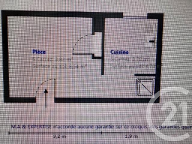 Appartement 1 pièce 13 m²