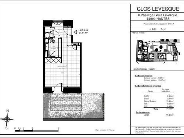 Appartement 1 pièce 24 m²
