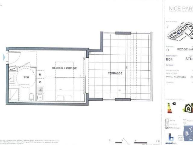 Appartement 1 pièce 24 m²