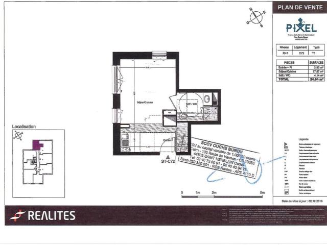 Appartement 1 pièce 25 m²