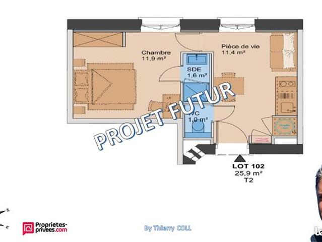 Appartement 1 pièce 25 m²