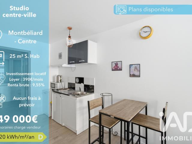 Appartement 1 pièce 26 m²