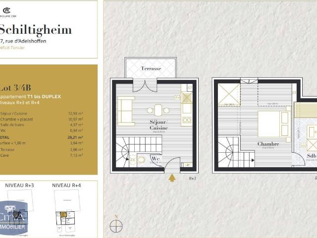 Appartement 1 pièce 27 m²