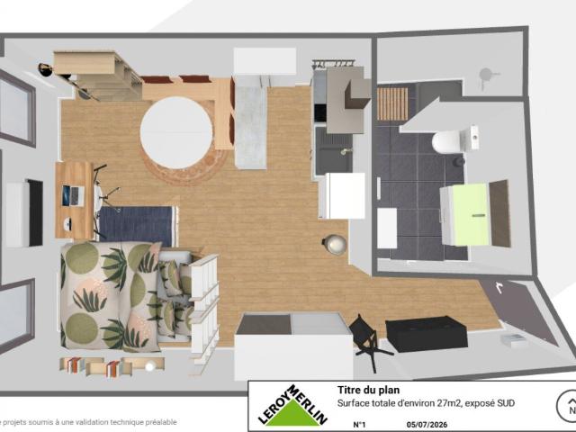 Appartement 1 pièce, 27 m² à louer à Gonfaron 83590