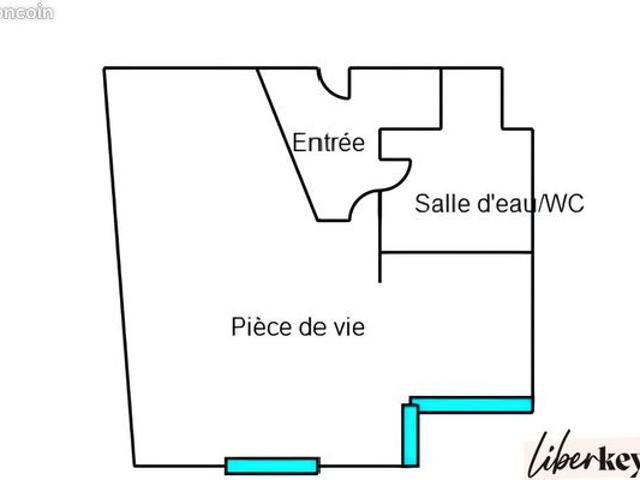 Appartement 1 pièce 29 m²