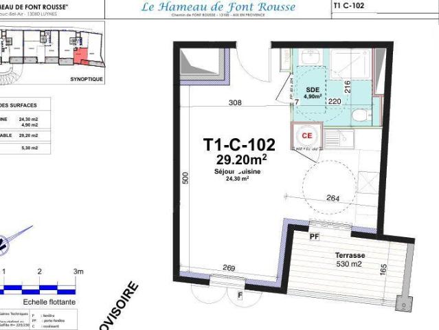 Appartement 1 pièce 29 m²
