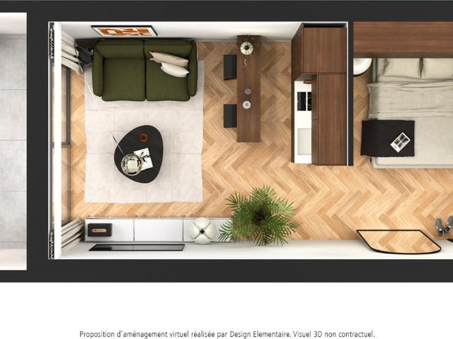 Appartement 1 pièce 29 m²