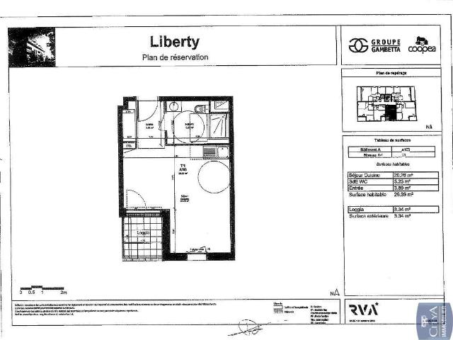 Appartement 1 pièce, 29 m² à louer à Tours 37100