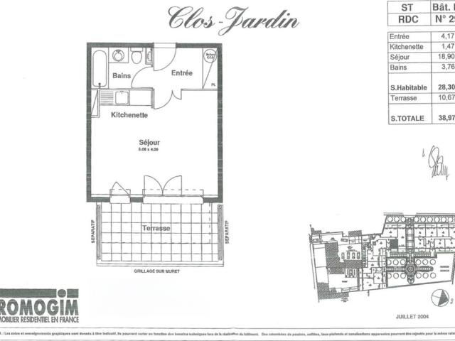 Appartement 1 pièce, 29 m² à louer à Trappes 78190