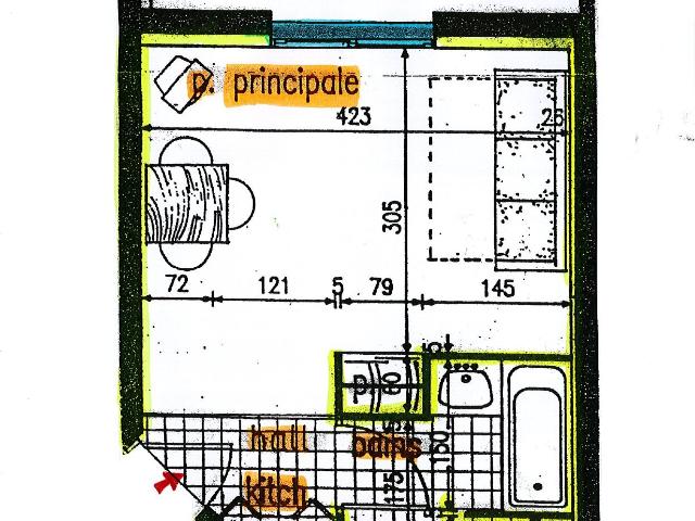 Appartement 1 pièce, 21 m² à louer à Clermont Ferrand 63000