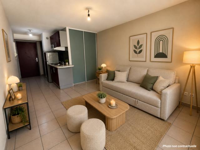 Appartement 1 pièce, 21 m² à louer à Saint Denis 97400