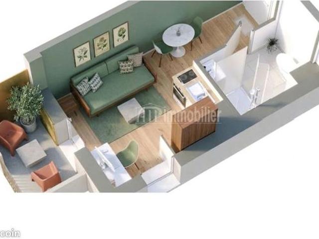 Appartement 1 pièce 22 m²