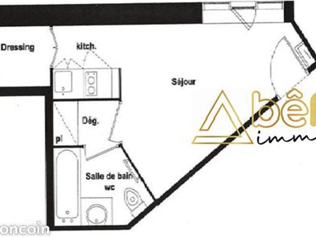 Appartement 1 pièce 22 m²