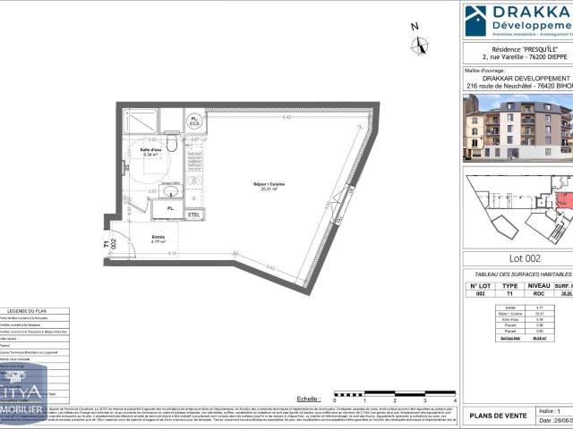 Appartement 1 pièce 37 m²