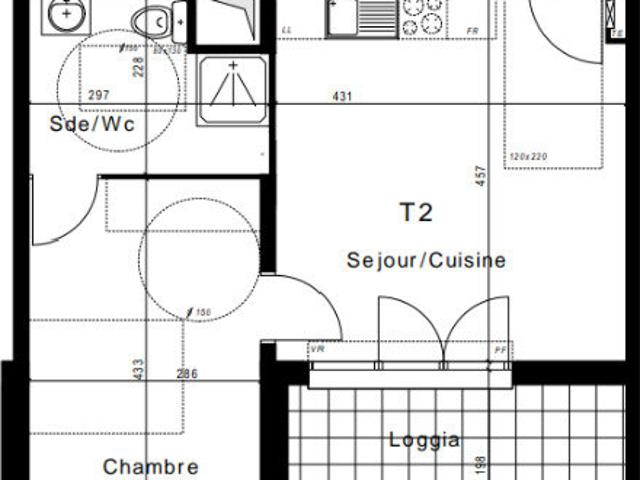 Appartement 1 pièce 37 m²