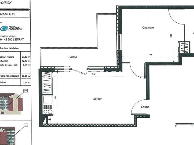 Appartement 1 pièce 38 m²